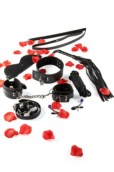 Coffret 8 accessoires initiation bondage unisexe Starter Kit - Toy Joy
