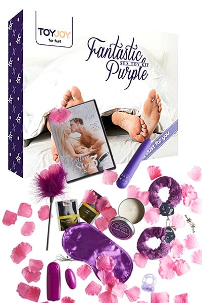Coffret 8 sextoys intimes pour plaisir en couple Fantastic Purple - ToyJoy