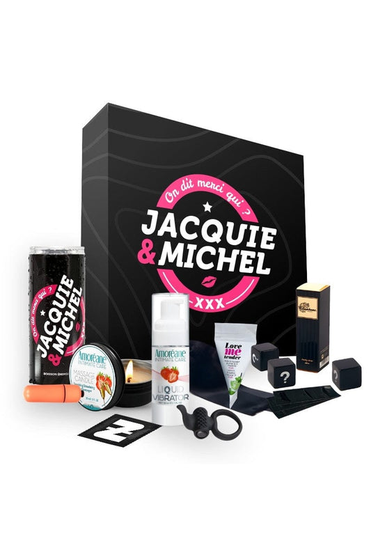 Coffret coquin 10 accessoires intimes - Jacquie et Michel