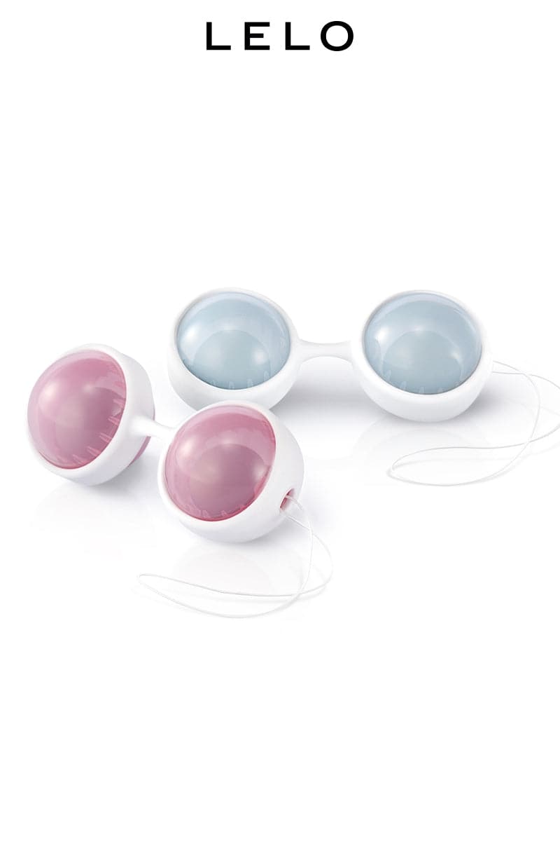 Coffret de 4 perles vaginales lestées changeables + 1 support souple - Lelo