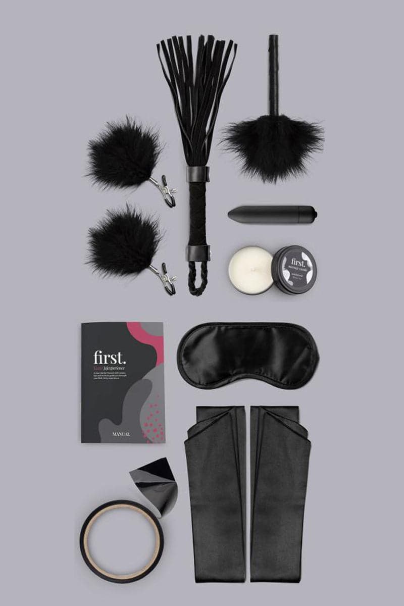 Coffret sextoys BDSM couple débutant First Kinky Experience - Loveboxxx