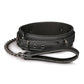 Collier fétichiste en cuir synthétique et laisse 87cm- Easytoys Fetish Collection