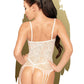 Combinaison body jarretelles et bas en dentelle Eye of the storm - Penthouse