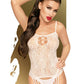 Combinaison body jarretelles et bas en dentelle Eye of the storm - Penthouse