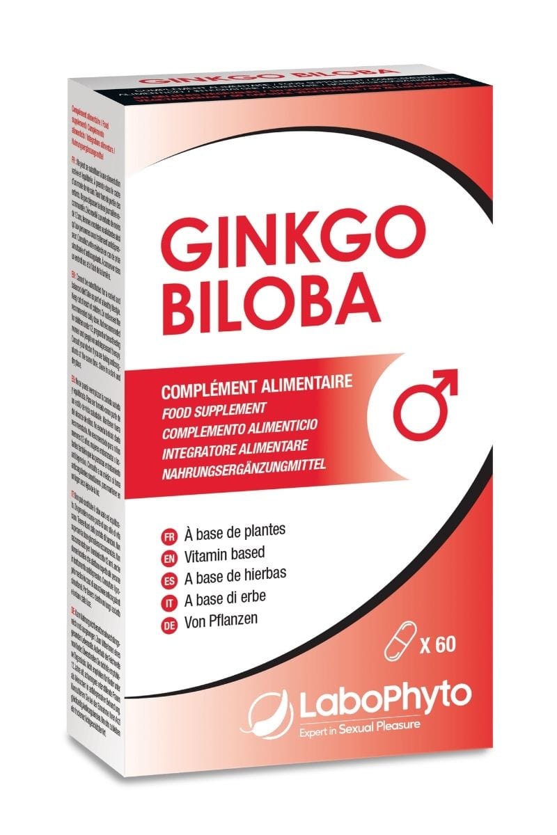 Complément alimentaire aphrodisiaque Ginkgo Biloba extra fort (60 gélules)