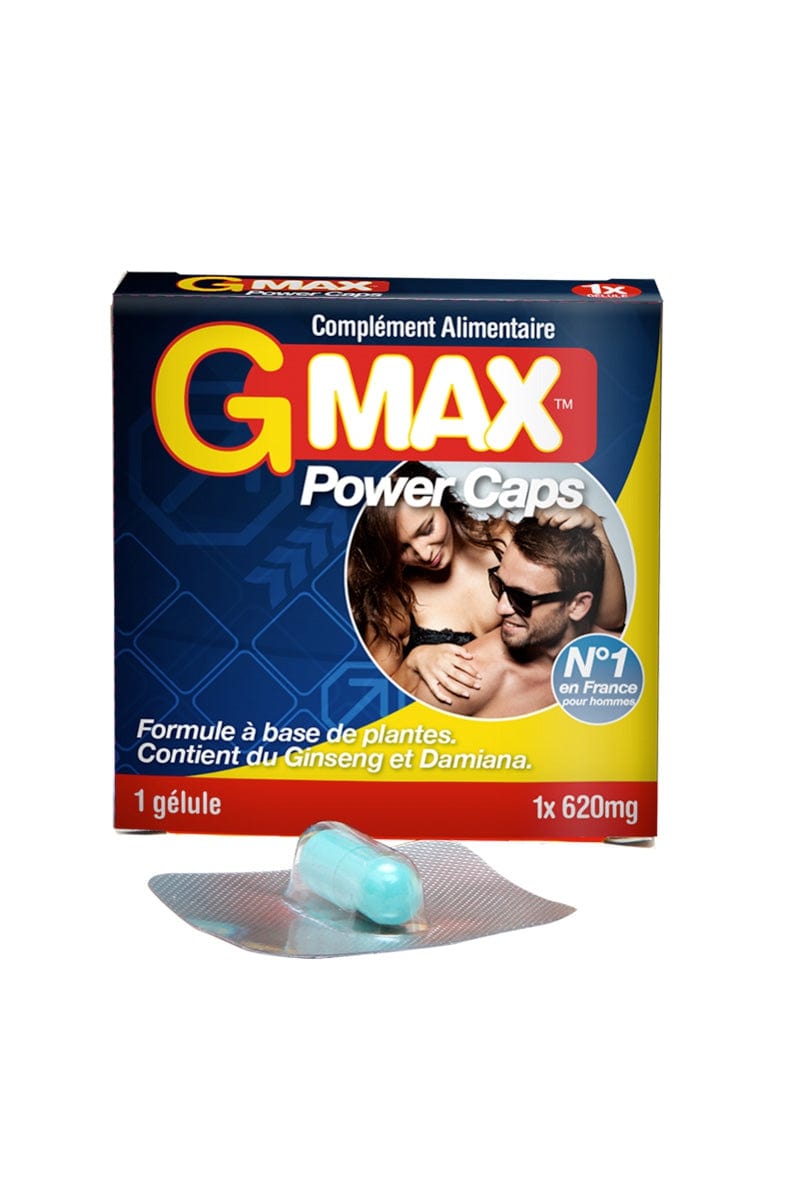 Complément alimentaire aphrodisiaque homme Power Caps x1 gélule - G-Max