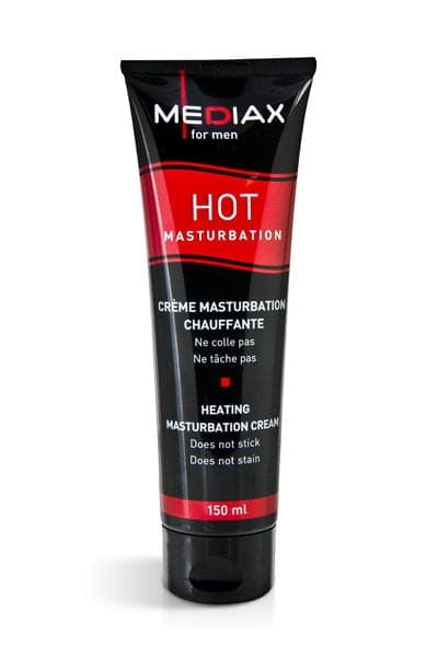 Crème de masturbation sensation chauffante non-grasse 150ml - Mediax