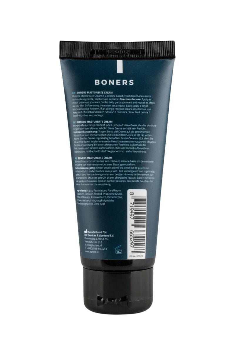 Crème lubrifiante douce à base de silicone pour masturbation homme 100ml - Boners