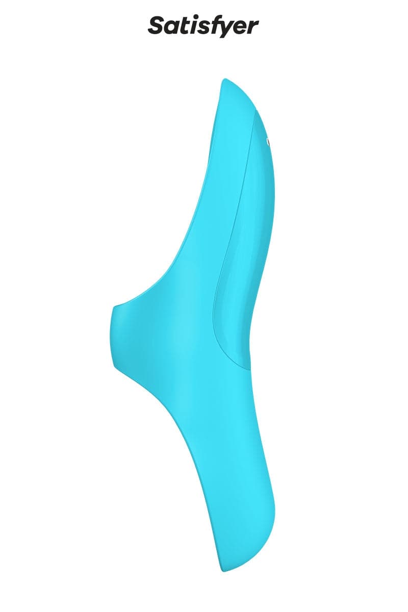 Doigt vibrant en silicone stimulation féminine Teaser bleu - Satisfyer