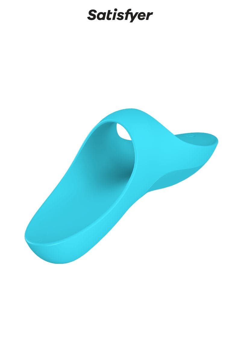 Doigt vibrant en silicone stimulation féminine Teaser bleu - Satisfyer