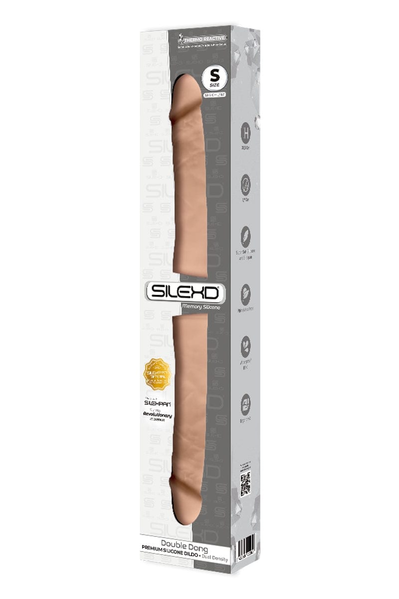 Double dong étanche hyper réaliste en silicone Premium taille S 38.5cm - SilexD
