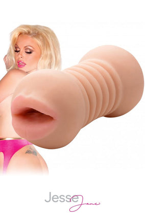 Double masturbateur bouche et anus moulé super réaliste 13,5cm - Jesse Jane