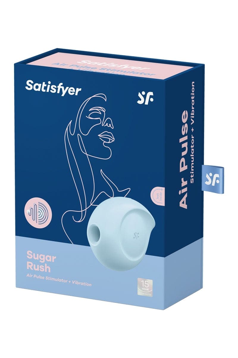 Double stimulateur clitoridien en silicone Sugar Rush bleu - Satisfyer