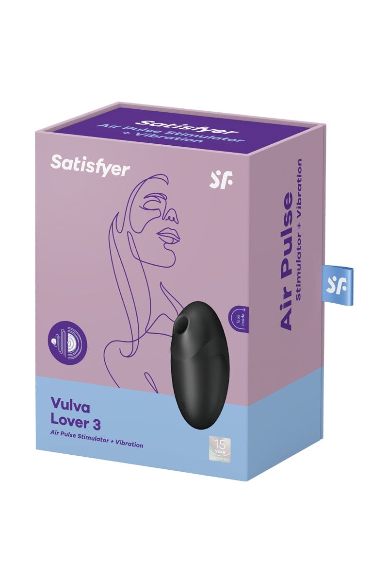 Double stimulateur clitoridien Vulva lover 3 Noir - Satisfyer
