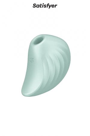Double stimulateur clitoris rechargeable et étanche Pearl Diver menthe - Satisfyer