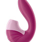 Double stimulateur en silicone flexible Supernova bordeaux - Satisfyer