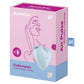 Double stimulateur féminin bleu coeur Cutie Heart 12 modes de vibration - Satisfyer