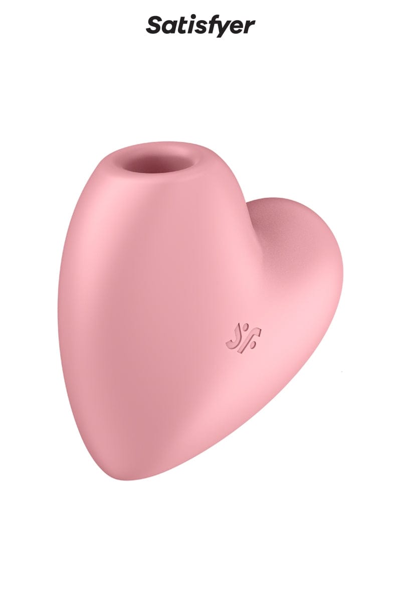 Double stimulateur féminin rose coeur Cutie Heart 12 modes vibrant - Satisfyer