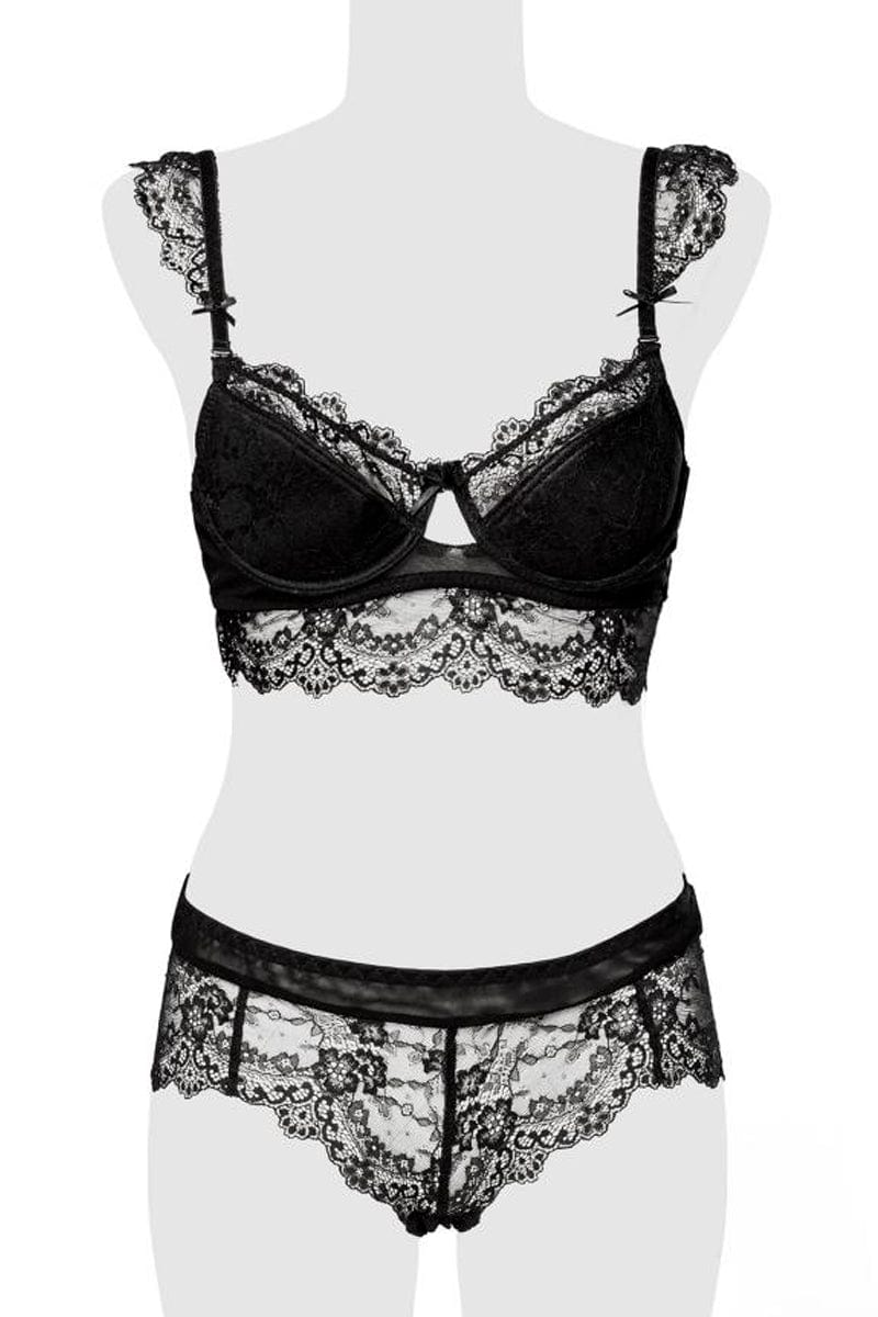 Ensemble culotte et balconnet dentelle - Grey Velvet