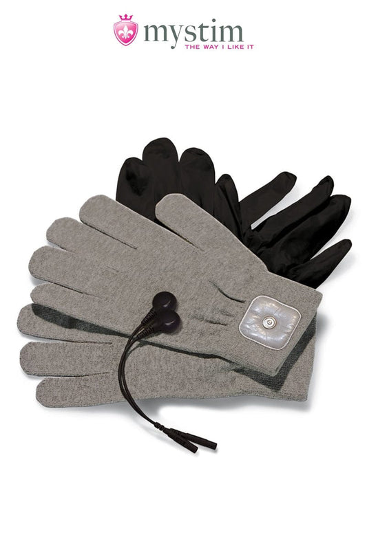 Gants électro-stimulant pratique SM en couple Magic Gloves - Mystim