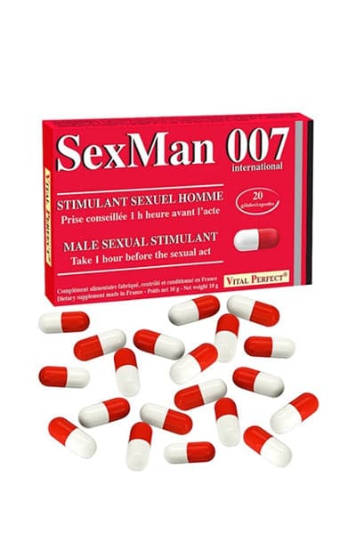 Gélules Aphrodisiaque SexMan 007 (x20) - Vital Perfect