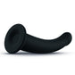 Gode en silicone lisse avec ventouse noir Parker 19,5 x 3,8cm - No-Parts