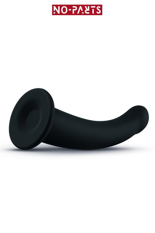 Gode en silicone lisse avec ventouse noir Parker 19,5 x 3,8cm - No-Parts