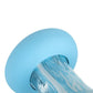 Gode en verre design courbé bleu Ocean Ripple - Gildo