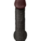Gode pénis noir XXL avec ventouse The Super Black 29 x 6,5 cm - Captain Red