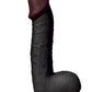 Gode pénis noir XXL avec ventouse The Super Black 29 x 6,5 cm - Captain Red