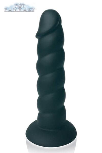 Gode ventouse flexible Rowan taille XL 25cm noir - Hot Fantasy