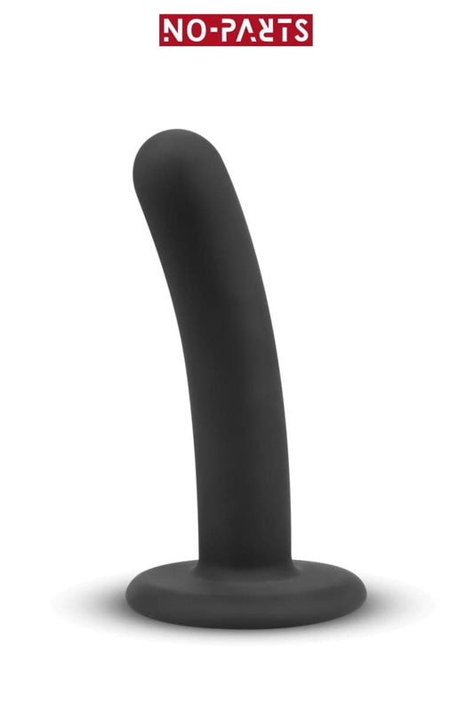 Gode ventouse incurvé en silicone noir Logan 13,5 cm idéal pour débutant - No-Parts