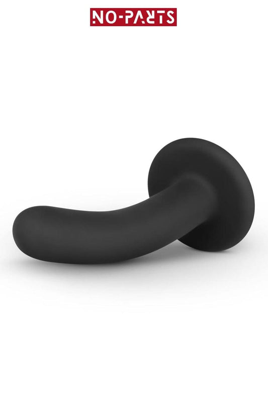 Gode ventouse incurvé en silicone noir Logan 13,5 cm idéal pour débutant - No-Parts