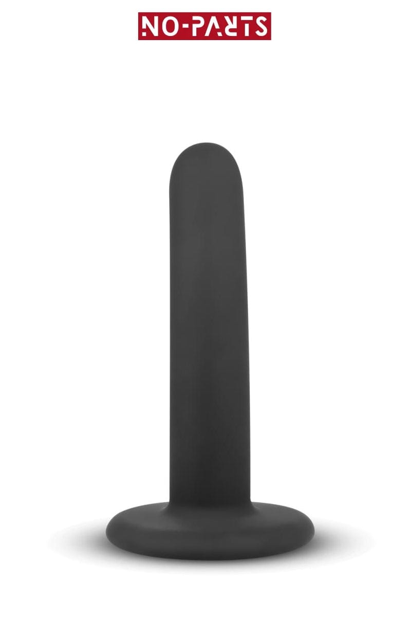 Gode ventouse incurvé en silicone noir Logan 13,5 cm idéal pour débutant - No-Parts