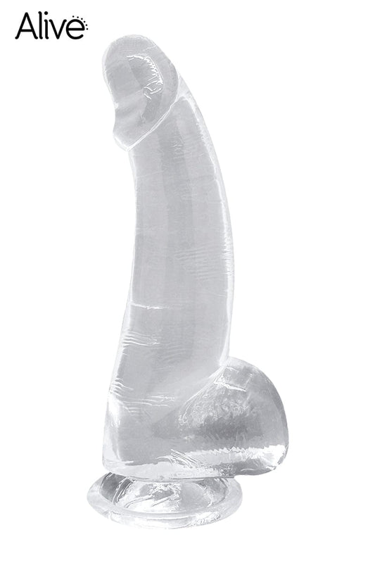 Gode ventouse unisexe en jelly transparent extra souple Ranger 21cm - Alive