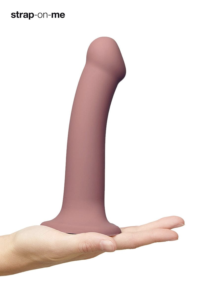 Godemiché souple stimulation anale ou vaginale en silicone rose M 18cm - Strap On Me