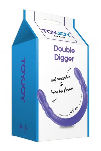Godemichet à double extrémité plaisir à 2 Double Digger Dong - Toy Joy