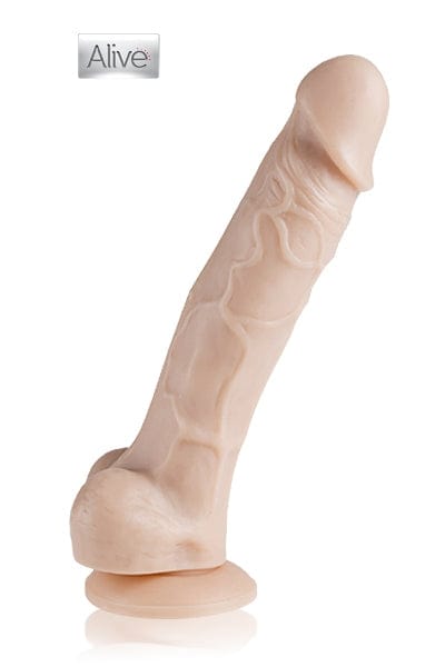 Godemichet pénis veineux réaliste avec ventouse Cesar 17.5 x 4cm - Alive