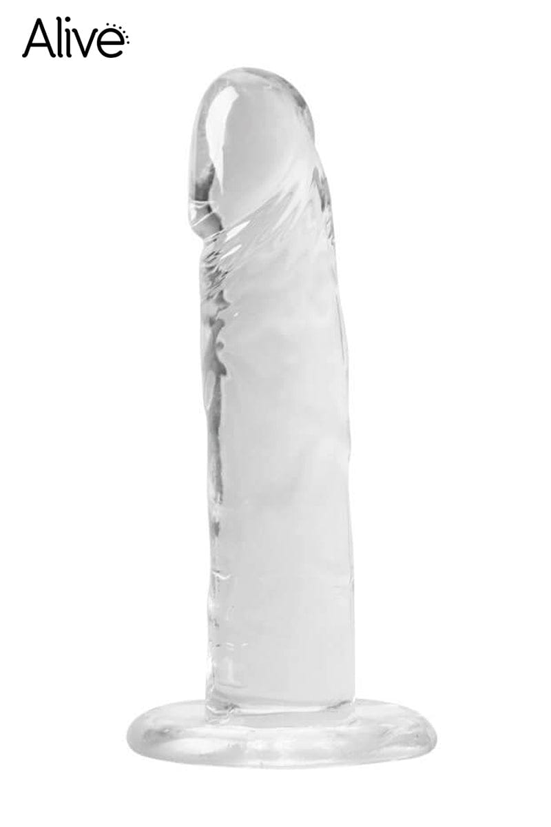 Godemichet réaliste avec ventouse en jelly souple Majestic 14,7cm - Alive