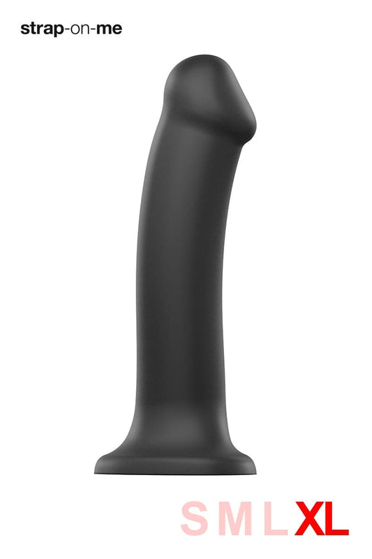Godemichet ventouse dual-density noir taille XL 20cm - Strap-On-Me