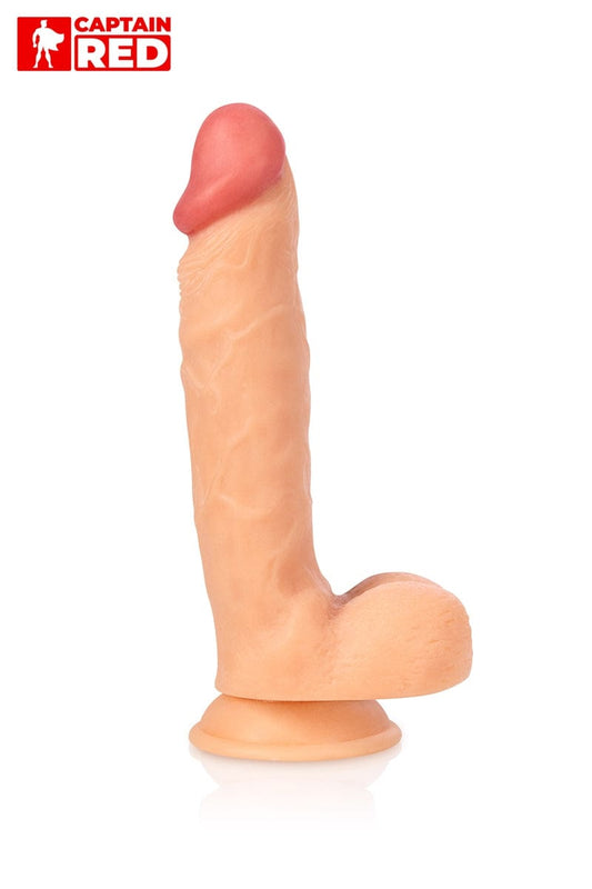 Gros gode veineux réaliste avec testiculesThe Intense 24cm - Captain Red