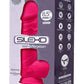 Gros vibromasseur avec ventouse double densité rose 21,5 cm - SilexD