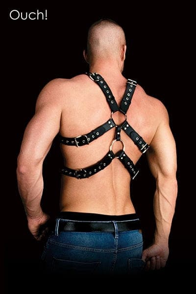 Harnais de bondage BDSM en cuir pour homme type guerrier Andres - Ouch!
