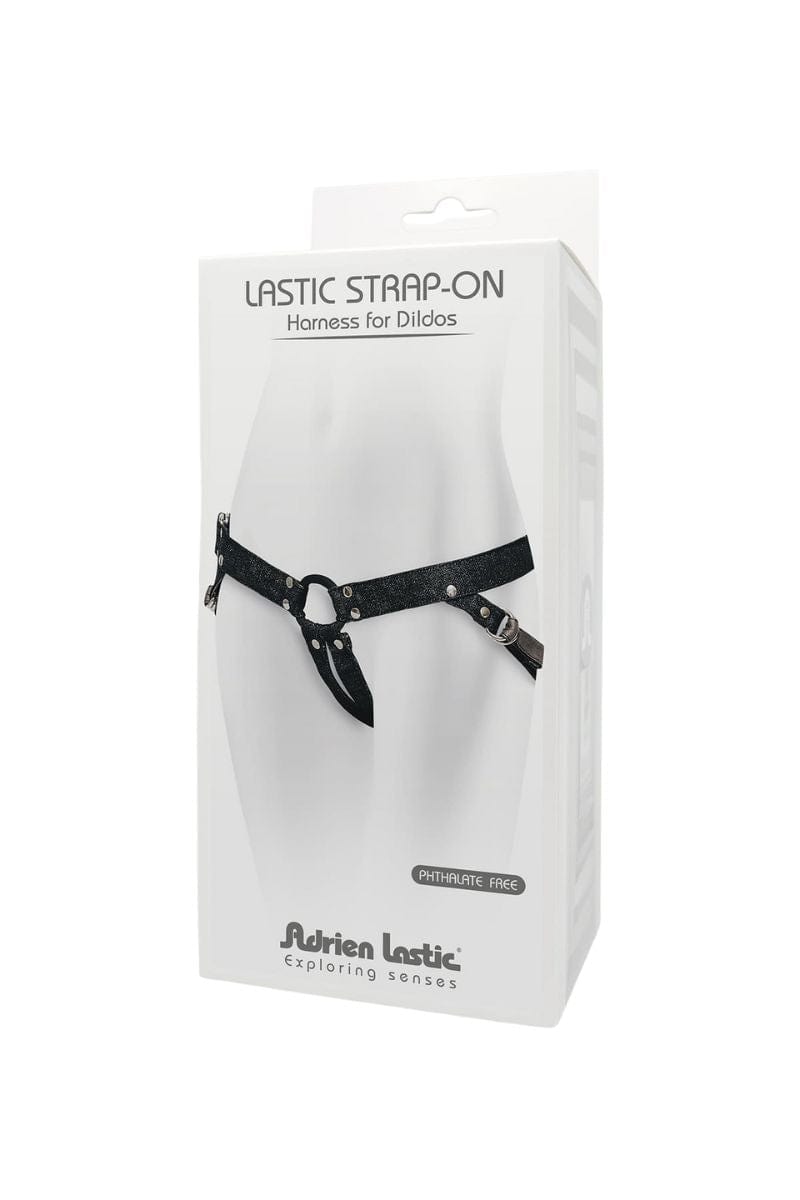 Harnais porte gode unisexe ajustable en coton Lastic Strap-on - Adrien Lastic
