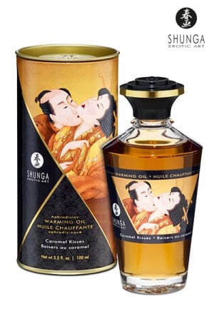 Huile chauffante baisers au caramel - Shunga