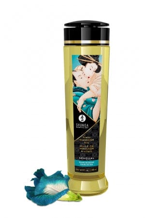 Huile de massage érotique naturelle zones érogènes Fleur des îles - Shunga