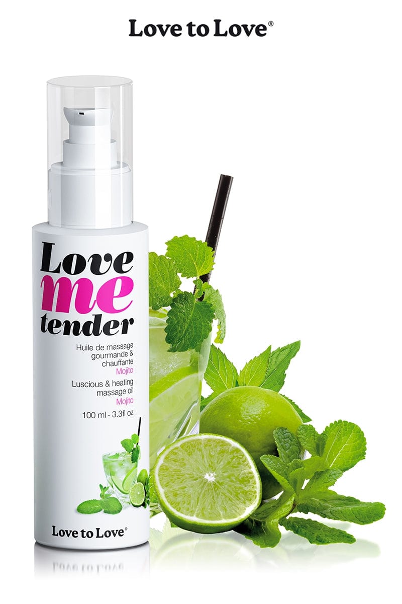 Huile de massage gourmande aphrodisiaque saveur mojito 100ml - Love To Love