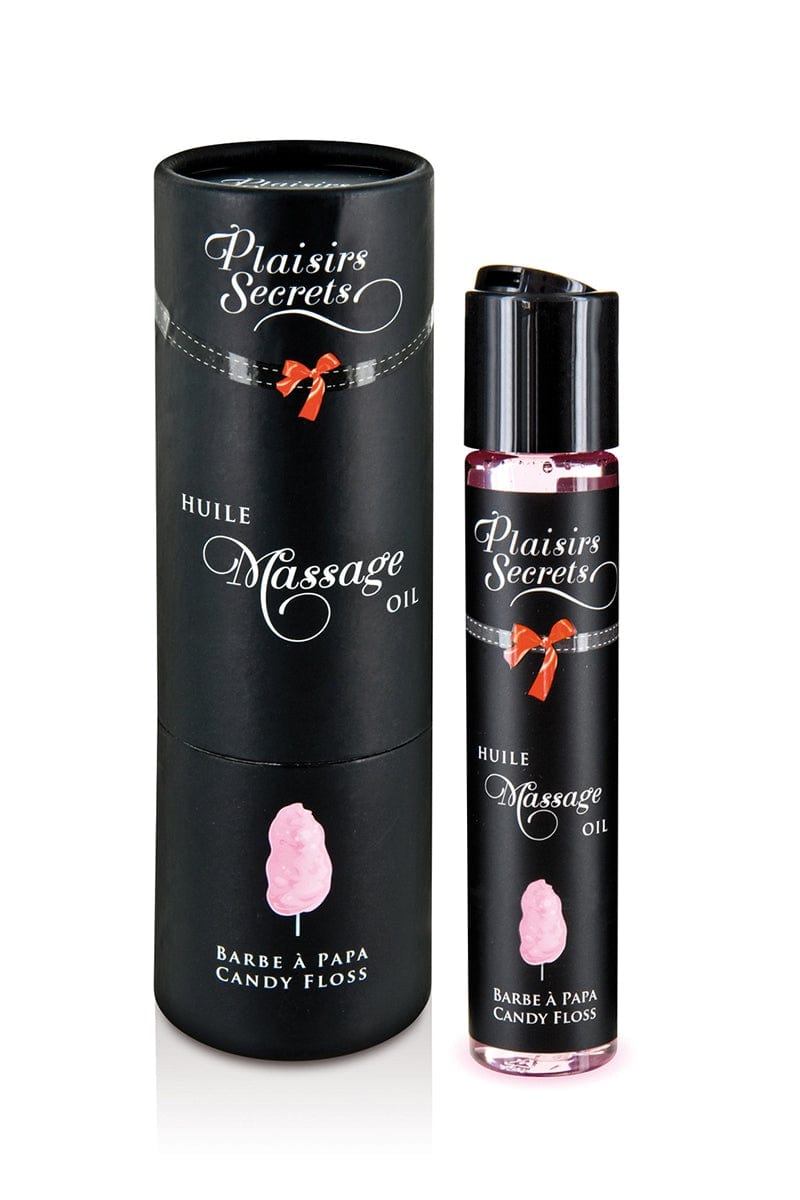 Huile de massage gourmande Barbe à papa - Plaisirs Secrets