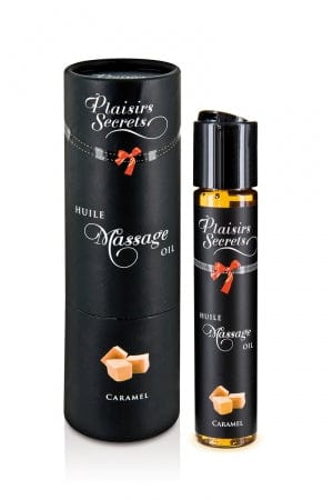 Huile de massage gourmande Caramel - Plaisirs secrets