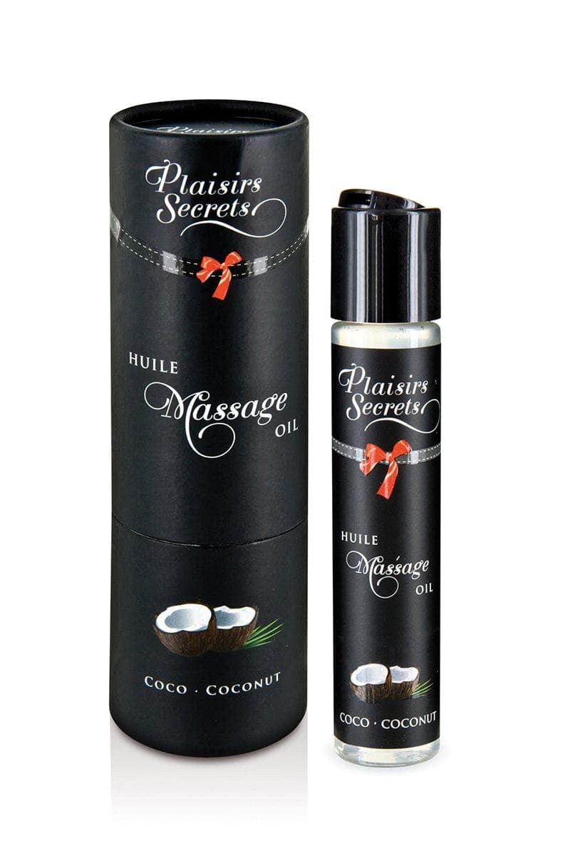 Huile de massage gourmande Noix de coco - Plaisirs Secrets